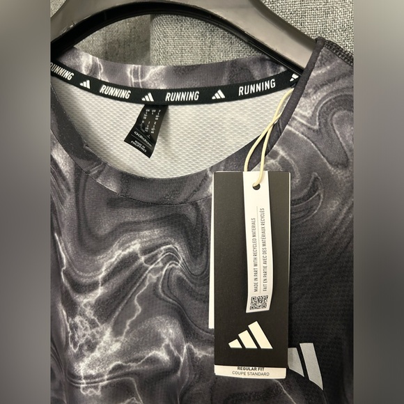 Adidas Women's Own The Run Allover Print Tee Size Large - Picture 8 of 10